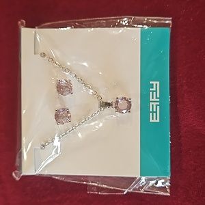 Effy PINK earing and necklace set.
